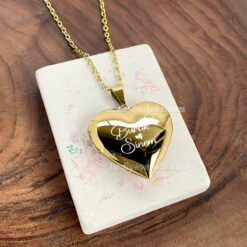 Alternative view of 24K Altın Kaplama Kapaklı Kalp Kolye