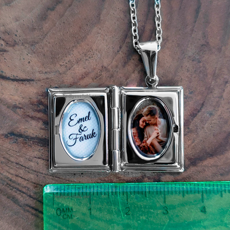 İçine Resim Konulan Kitap Kolye 3 İçine Resim Konulan Kitap Kolye - Görsel 3