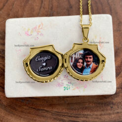 Hediye ve Takı 16 Kişiye Özel Altın Kaplama Deniz Kabuğu Kolye