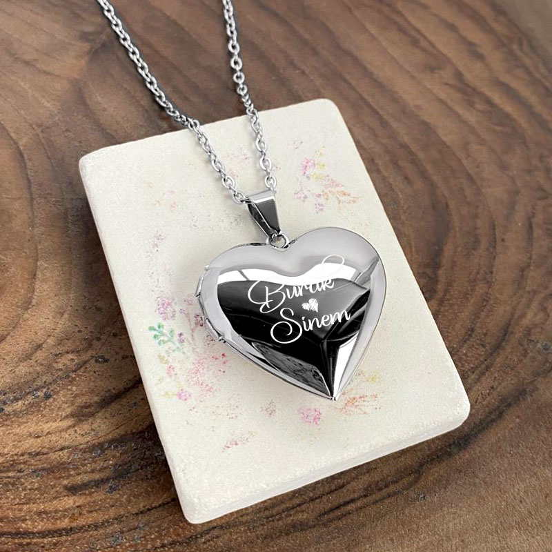 Kapaklı kalp kolye 2 Kapaklı kalp kolye - Görsel 2